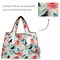 Wrapables Large Foldable Tote Nylon Reusable Grocery Bags, Rose and Butterfly